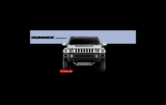 Hummer H3 - expandable leader board