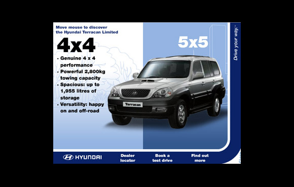 Hyundai Terracan - expandable banner