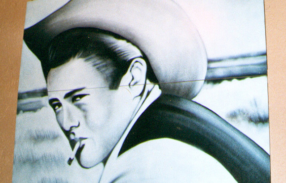 Graffiti portrait James Dean